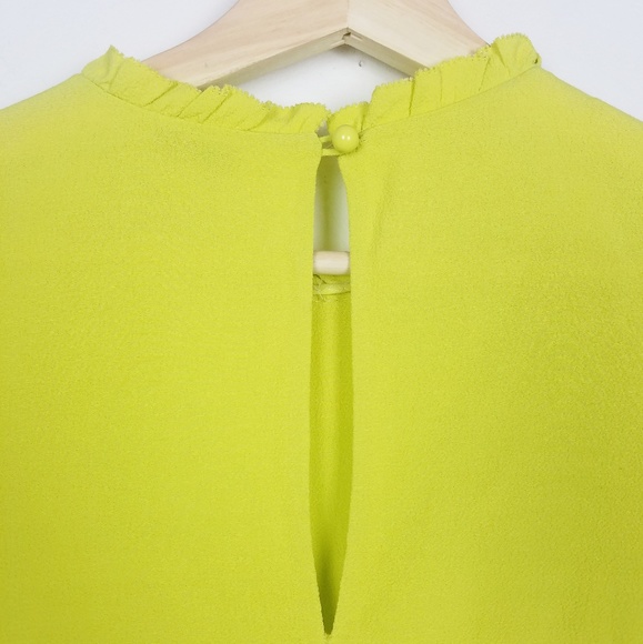 kate spade adra  neon green  top size 0 - Picture 3 of 5